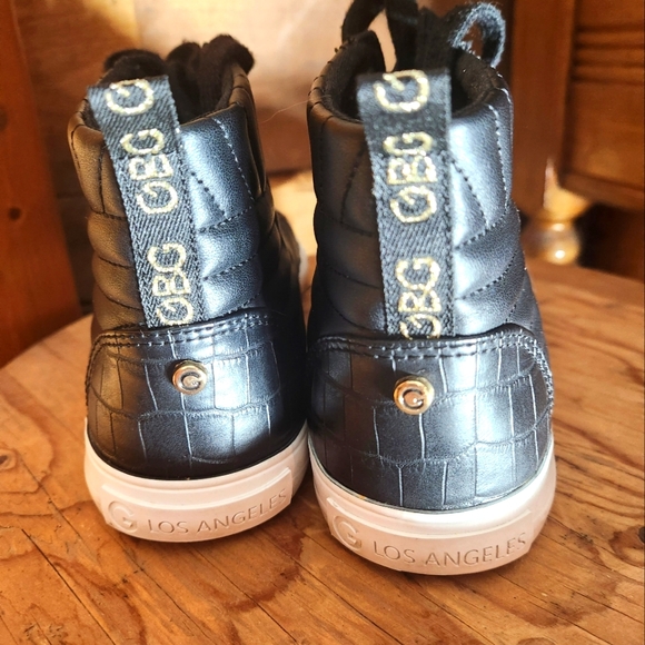 GBG GUESS LOS ANGELES ONIA HIGH TOP SNEAKERS- WOMEN'S SIZE 8.5 - Picture 7 of 13